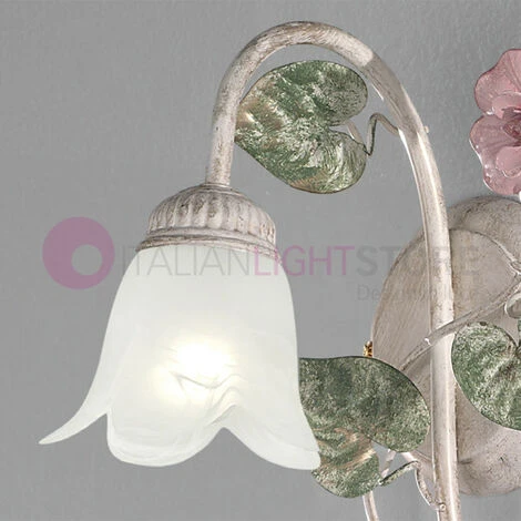 SPRING Applique In Ferro Decorato Stile Floreale 5 SPRING Applique In Ferro Decorato Stile Floreale - immagine 3