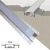 Profilo In Alluminio Largo Copertura Opaca 2mt Da Incasso Scomparsa Cartongesso Per Strip Striscia Led