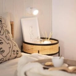 Lampada Da Parete In Alluminio Orientabile 1 Faretto Ates Bianco Bianco130 Mm -Negozio Di Illuminazione Per La Casa Alla Moda 7488457 5