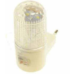Lampada Notturna Decorativa Punto Luce Soffusa Led Interruttore On Off 0.5W