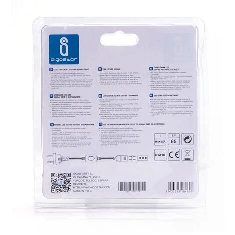 Spina Elettrica Per Striscia Led 220V SMD 5050 Bianco Aigostar 5 Spina Elettrica Per Striscia Led 220V SMD 5050 Bianco Aigostar - immagine 3