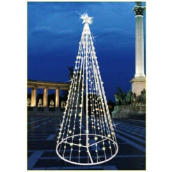 Albero Lum.3d C/stella 560 Led Calda Cm80x200