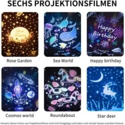 None Luce Notturna Proiettore Proiettore Di Luce Notturna Per Bambini, Luce Musicale Stellata Per Bambini