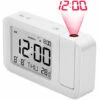 Sveglia Da Soffitto Con Proiettore GTA, Sveglia Digitale Con Temperatura Interna, 4 Livelli Di Luminosità Della Proiezione Regolabili, Controllo Del Volume, 12/24 Ore Per Camera Da Letto (bianco) -Negozio Di Illuminazione Per La Casa Alla Moda 85315371 1