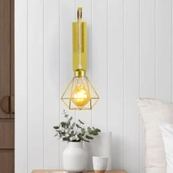 Applique Da Parete Retrò Lampada Da Parete Vintage Applique Parete Moderna Applique Per Interni Minimalista Oro Per Ufficio Bar Camera Da Letto, E27 -Negozio Di Illuminazione Per La Casa Alla Moda 85752852 3