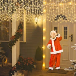 Catene Luminose Da Esterno Lampada Fata Catena Di Luci A LED Da Parete, 8 Modalitŕ Di Illuminazione, IP44, Decorazione Soggiorno, Bianco Caldo, 5m 200 LEDs HENGMEI 10 Catene Luminose Da Esterno Lampada Fata Catena Di Luci A LED Da Parete, 8 Modalitŕ Di Illuminazione, IP44, Decorazione Soggiorno, Bianco Caldo, 5m 200 LEDs HENGMEI -Negozio Di Illuminazione Per La Casa Alla Moda 88136300 4