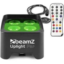Faretto Par LED BeamZ BBP90 Battery Uplight Par RJ45 Illuminazione A 4 LED RGB-UV Per Spettacolo E DJ
