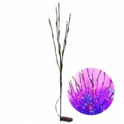 None Lampada Ad Albero In Plastica, Stile-Bianco Caldo Multicolore 1 Pz