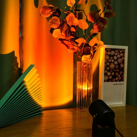 Lampada Al Tramonto CHAMINER, Lampada Di Proiezione Al Tramonto, Rotazione Di 180 Gradi, Proiettore Di Luce Notturna, Lampada A LED, Decorazione Al Tramonto, Foto USB, Tramonto Visivo Romantico 3 Lampada Al Tramonto CHAMINER, Lampada Di Proiezione Al Tramonto, Rotazione Di 180 Gradi, Proiettore Di Luce Notturna, Lampada A LED, Decorazione Al Tramonto, Foto USB, Tramonto Visivo Romantico - immagine 2