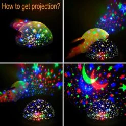 ZOLGINAH Luce Notturna A Stella Di Proiezione, Luce Notturna Per Bambini, Luce Notturna Per Bambini Con Rotazione A 360°, Soffitto Di Proiezione, Lampada Per Proiettore Per Bambini, 8 Modalità Di Colo -Negozio Di Illuminazione Per La Casa Alla Moda 93434813 3