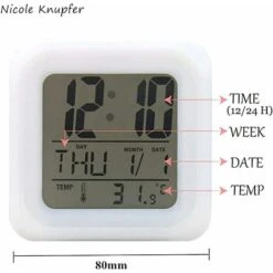 ZOLGINAH Panda LED Sveglia, Sveglia Notturna Per Bambini, Quadrata, Display LCD Illuminato, Panda Design (6) 10 ZOLGINAH Panda LED Sveglia, Sveglia Notturna Per Bambini, Quadrata, Display LCD Illuminato, Panda Design (6) -Negozio Di Illuminazione Per La Casa Alla Moda 93434909 4