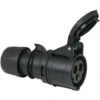 PCE CEE 16 A/240 V - 3P Plug Female Nero, IP44 -Negozio Di Illuminazione Per La Casa Alla Moda 94089154 1
