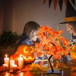 Lampada Da Tavolo Con Foglie Autunnali, Lampada Da Ramo A Led, Luce Dell'albero A Led, Lampada Da Comodino Notte Camera Da Letto, Luci Notturne Decorazione Lampada Da Scrivania Per Natale, Interni, De -Negozio Di Illuminazione Per La Casa Alla Moda 94163246 4