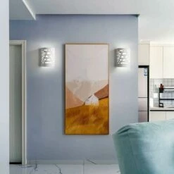 Lampada Da Parete A LED 7W Moderna Luce Bianca Per Interni In Gesso Per Soggiorno, Camera Da Letto, Scale, Corridoio, Luce Notturna -Negozio Di Illuminazione Per La Casa Alla Moda 94295310 3