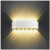 Applique Da Parete Per Interni A LED Da 12W, Applique Da Parete Moderna Bianca, IP65, Applique Da Parete Per Esterni In Alluminio Impermeabile, Lampada Spot Su E Giù Per Soggiorno, Camera Da Letto, Co -Negozio Di Illuminazione Per La Casa Alla Moda 95220626 1