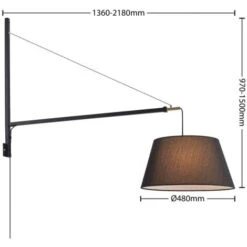 Lucande Beleza Applique Con Paralume Estraibile -Negozio Di Illuminazione Per La Casa Alla Moda 95374396 5