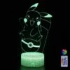 Lampada Da Notte 3D Pikachu Pokemon Luce Notturna Lampada Da Comodino A LED Chiave Telecomando 16 Colori Cangianti Spina USB -Negozio Di Illuminazione Per La Casa Alla Moda 95564440 1