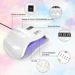 GTA Asciuga Unghie Lampada LED UV 54W Per Tutti I Gel Display LCD 4 Timer Asciuga Unghie Professionale Lampada UV Per Unghie Lampada Permanente Per Fotopolimerizzazione Con Luce Bianca Nail Art -Negozio Di Illuminazione Per La Casa Alla Moda 95754869 4