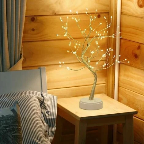 Lampada Da Tavolo Per Bonsai Ad Albero A LED Lampada Da Funzionamento Alimentata A Batteria E USB Decorazione Per Albero Lampada Da Tavolo Regolabile In Rame Lampada Da Tavolo Luce Notturna 108 4 Lampada Da Tavolo Per Bonsai Ad Albero A LED Lampada Da Funzionamento Alimentata A Batteria E USB Decorazione Per Albero Lampada Da Tavolo Regolabile In Rame Lampada Da Tavolo Luce Notturna 108 - immagine 2