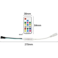 Controller LED IC A Pixel RGB/RGBW Con Telecomando RF - 5-24V DC - 2048 Pixel -Negozio Di Illuminazione Per La Casa Alla Moda 96350656 3