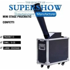 SPARACORIANDOLI CONFETTI CO2 MODELLO SMALL CON FLIGHT CASES