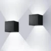 ENCOFT 2pcs 12W COB LED Applique Da Interno Per Esterni, IP67 Impermeabile Lampada Da Parete In Alluminio Angolo Regolabile, 6000K Luce Fredda Per Corridoio Scale Camera Da Letto Giardino, Nero [C -Negozio Di Illuminazione Per La Casa Alla Moda 97886729 1