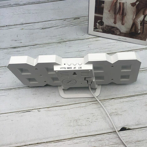 3D LED Orologio Da Parete Digitale Piccola Sveglia Telecomando 10" 12/24 Ore Temperatura Visualizzazione Data Ora Memoria Funzione Snooze Luce Notturna Luminosità Dimmerabile Cucina Ufficio Soggiorno 5 3D LED Orologio Da Parete Digitale Piccola Sveglia Telecomando 10" 12/24 Ore Temperatura Visualizzazione Data Ora Memoria Funzione Snooze Luce Notturna Luminosità Dimmerabile Cucina Ufficio Soggiorno - immagine 4