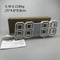 3D LED Orologio Da Parete Digitale Piccola Sveglia Telecomando 10" 12/24 Ore Temperatura Visualizzazione Data Ora Memoria Funzione Snooze Luce Notturna Luminosità Dimmerabile Cucina Ufficio Soggiorno 10 3D LED Orologio Da Parete Digitale Piccola Sveglia Telecomando 10" 12/24 Ore Temperatura Visualizzazione Data Ora Memoria Funzione Snooze Luce Notturna Luminosità Dimmerabile Cucina Ufficio Soggiorno -Negozio Di Illuminazione Per La Casa Alla Moda 98128485 5