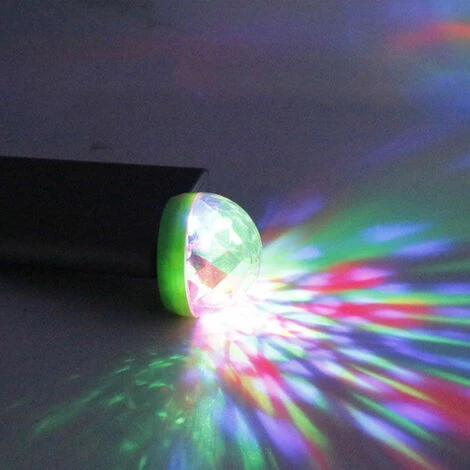 Sfera A Specchio Da 6 Pezzi, Luce Per Feste USB Con Telecomando E Ventosa, Effetto Luce Rotante Da Discoteca Con Controllo Del Suono, Lampada Da Palco-bianca 5 Sfera A Specchio Da 6 Pezzi, Luce Per Feste USB Con Telecomando E Ventosa, Effetto Luce Rotante Da Discoteca Con Controllo Del Suono, Lampada Da Palco-bianca - immagine 3